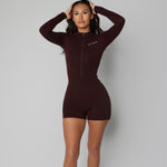 LONG SLEVVE ZIP UP ROMPER bodywerkz 