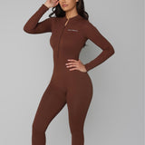 RIBBED ONE PIECE bodywerkz S Brown 