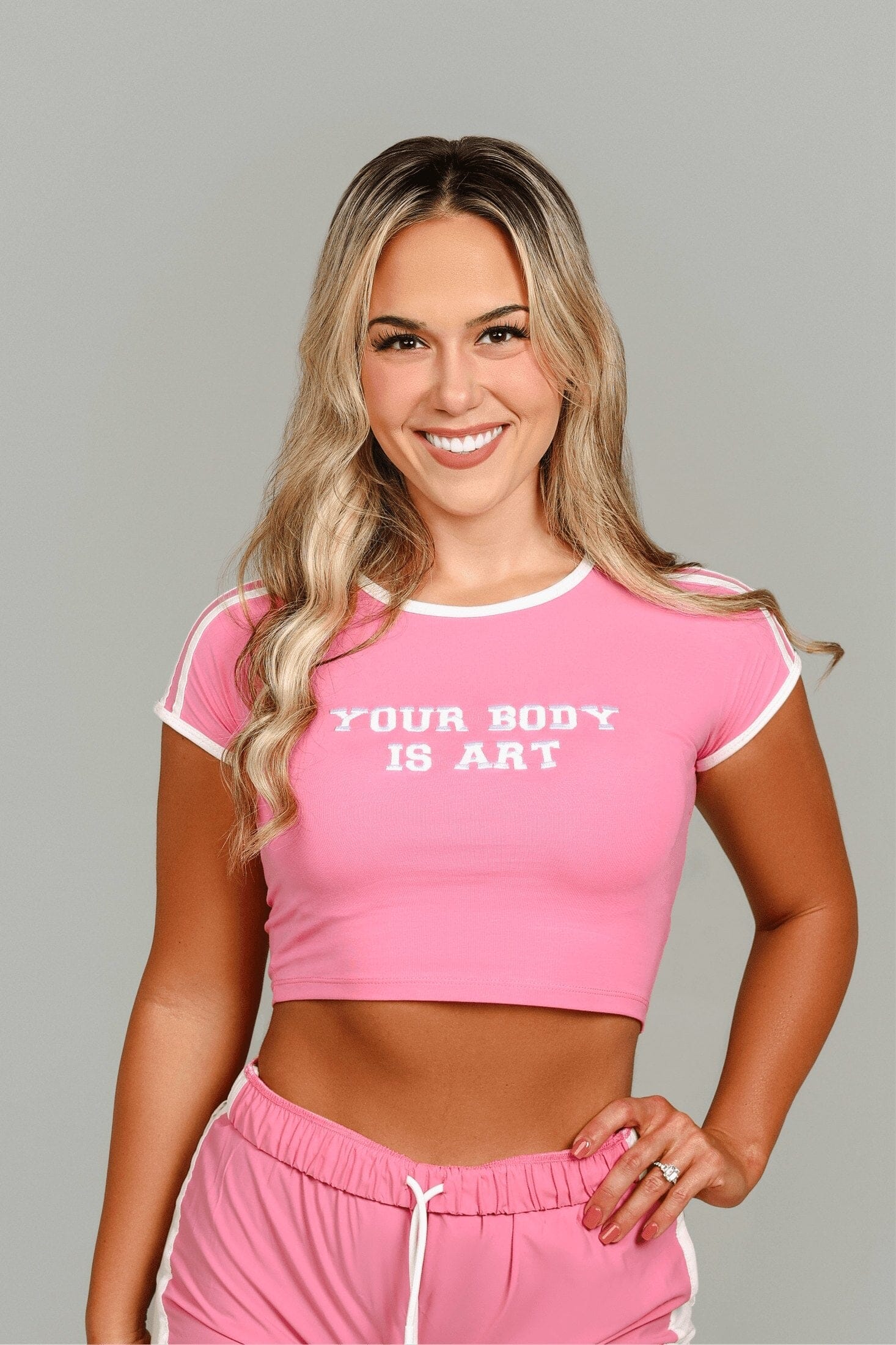 SPORTY BABY TEE bodywerkz S Pink 